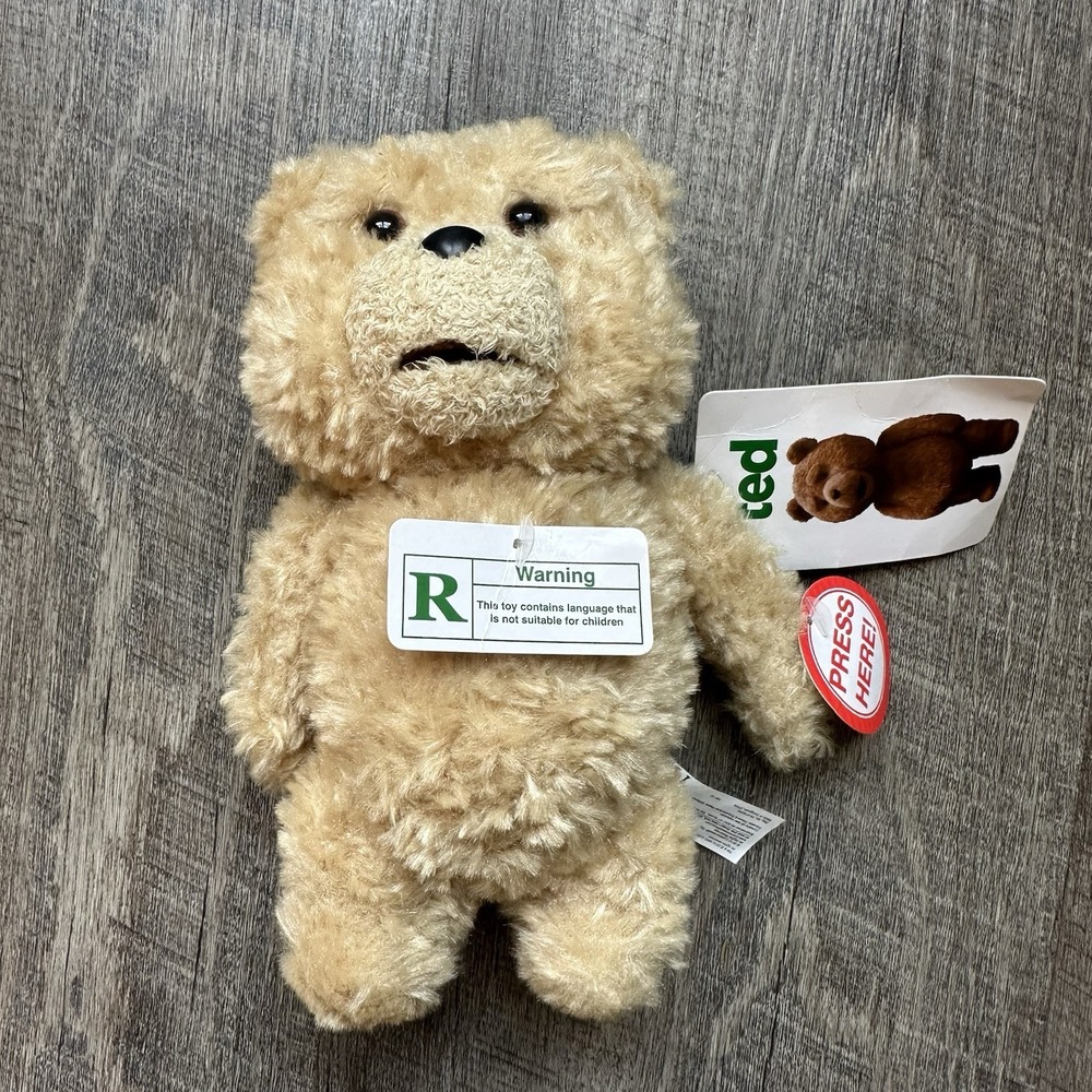 NEW Ted 8" tall talking bear plush toy explicit rated R 2012 Movie - T6#502 WORK